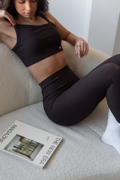 BLACK5-Shop Leggings Yoga Riciclati Sostenibili Abbigliamento Donna On-line Barcellona Believe Abbigliamento Yoga Riciclato Sostenibile