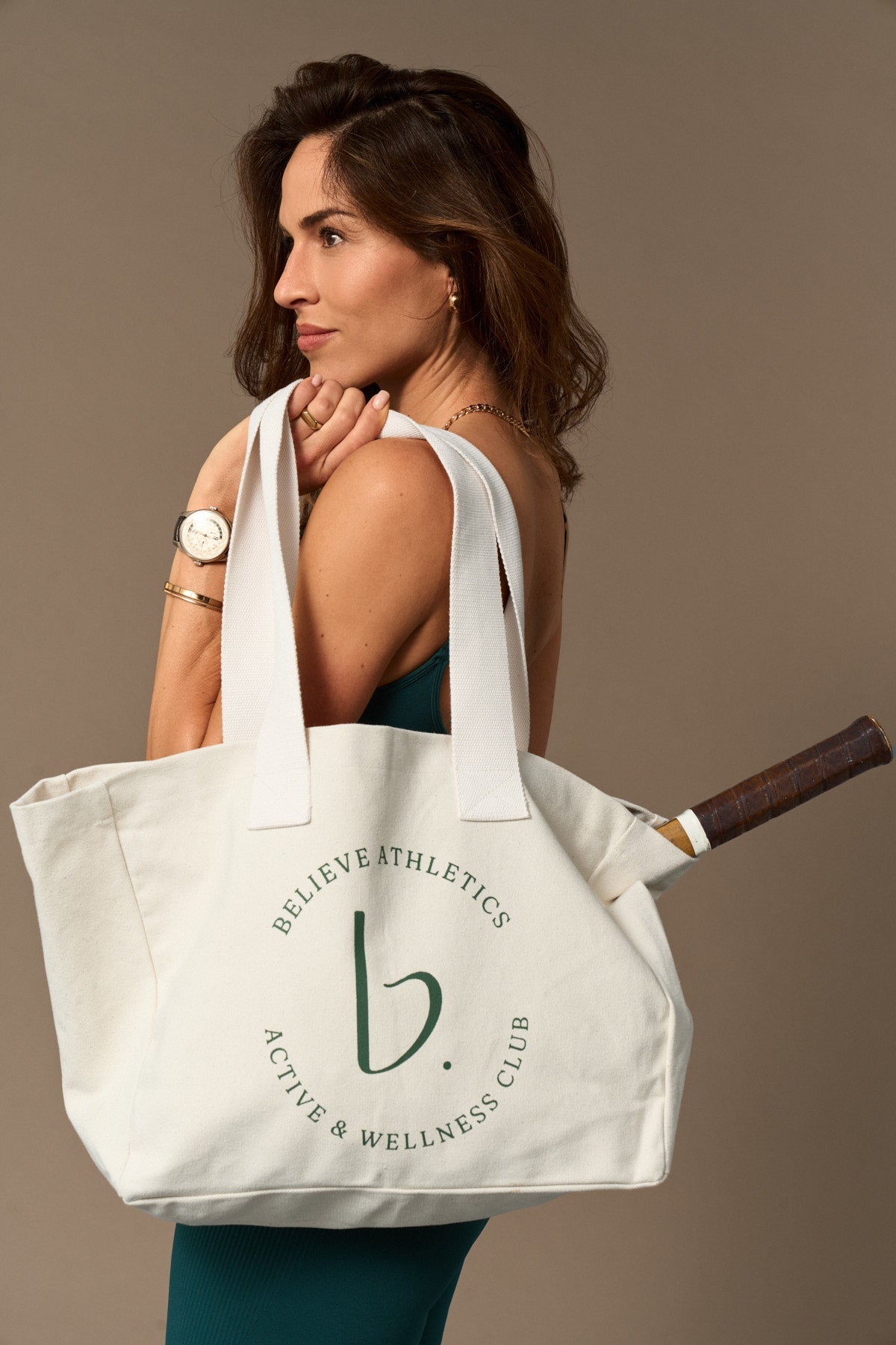 Active Tote at Cream & Green-Accessories-Shop Sustainable Recycled Yoga Leggings Women's Clothing On-line Barcelona Believe Athletics Sustainable Recycled Yoga Clothes