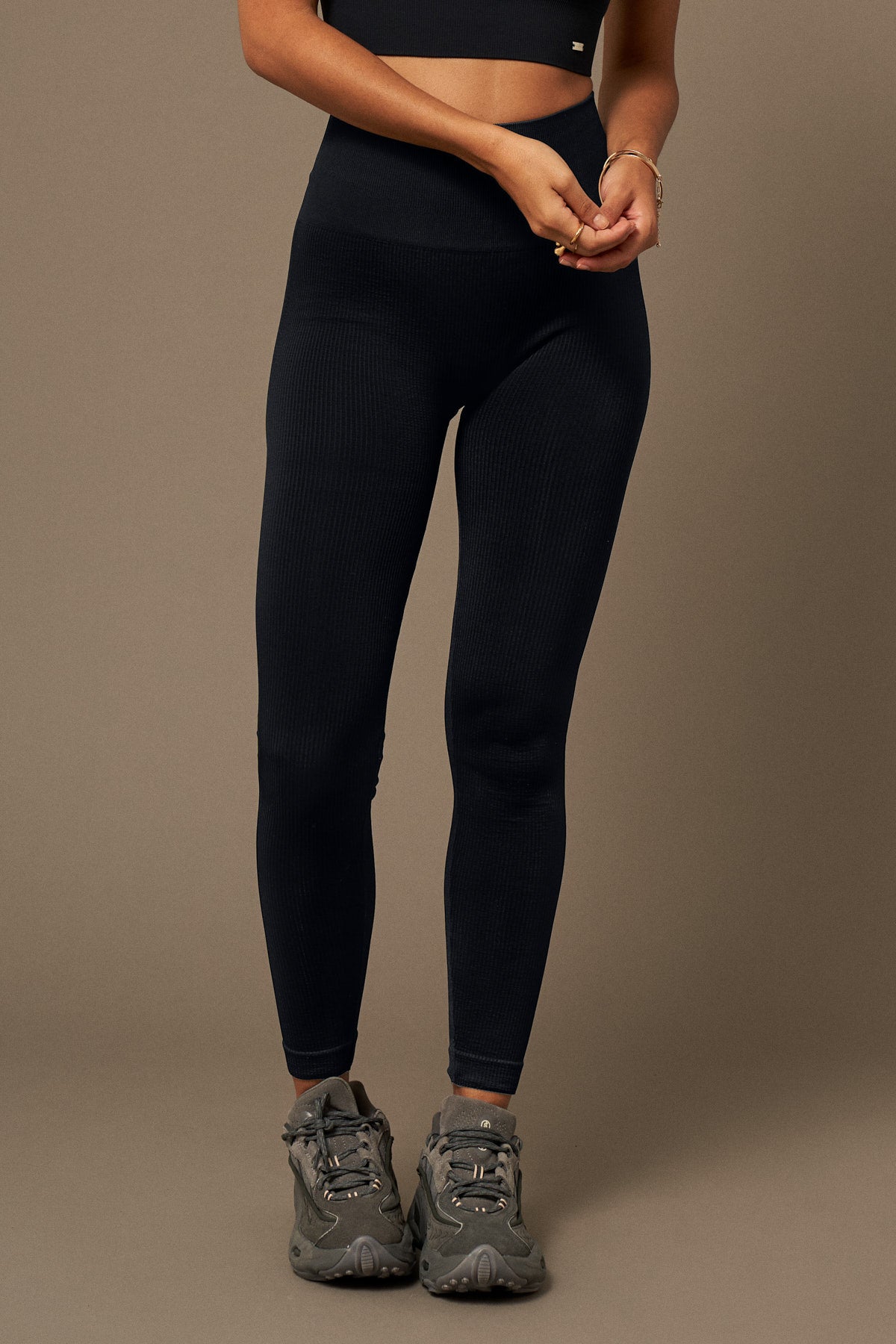 Beyond Leg in Navy-Long Leggings-Shop Sustainable Recycled Yoga Leggings Women's Clothing On-line Barcelona Believe Athletics Sustainable Recycled Yoga Clothes