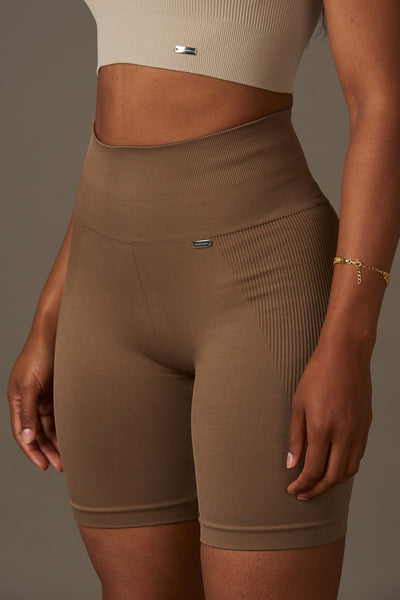Bliss Biker Push-Up in Brown-Bikers-Shop Sustainable Recycled Yoga Leggings Women's Clothing On-line Barcelona Believe Athletics Sustainable Recycled Yoga Clothes