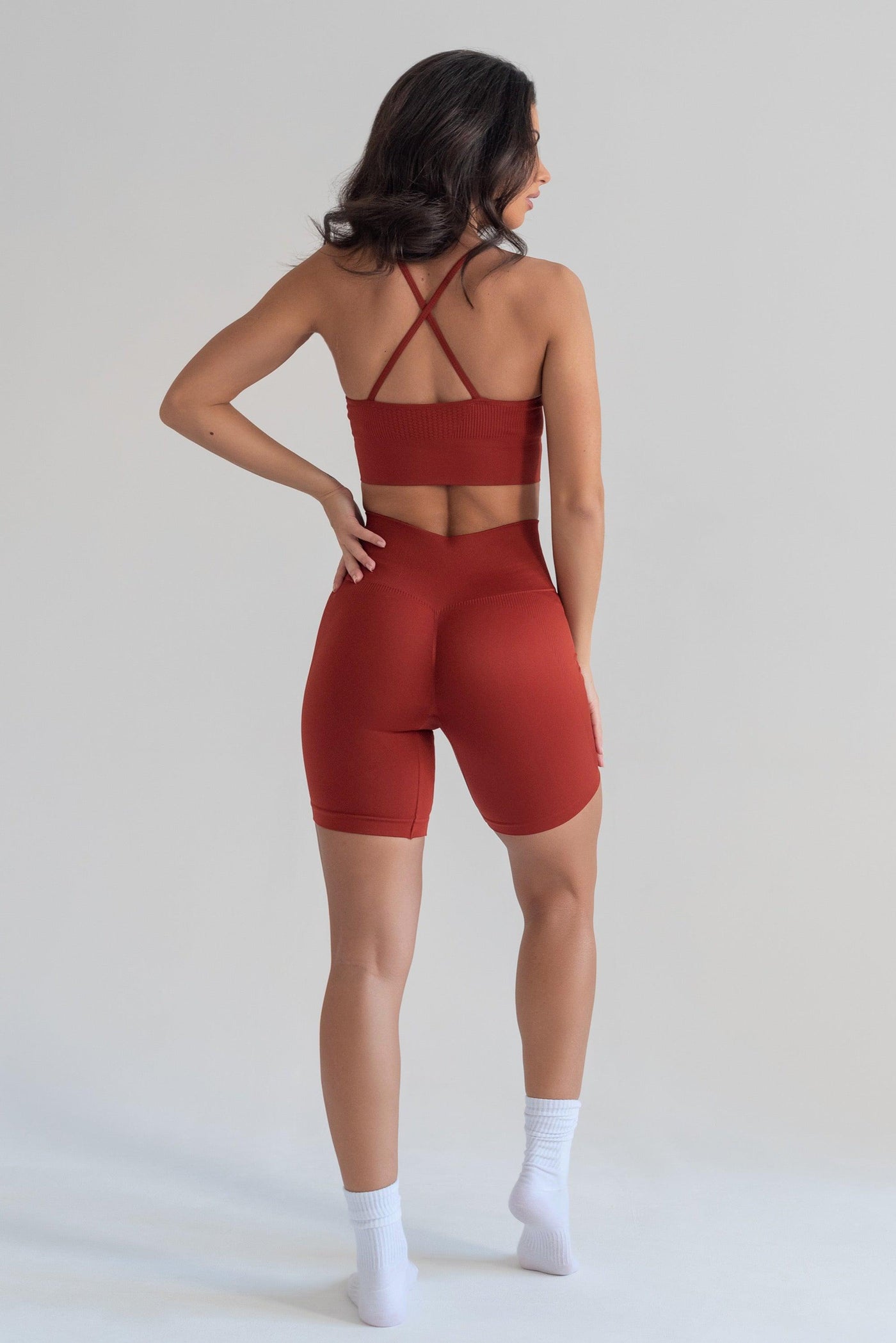 Bliss Biker Push-Up en Chili-Bikers-Tienda Ropa Leggings Yoga Sostenibles Reciclados Mujer On-line Barcelona Believe Athletics Sustainable Recycled Yoga Clothes