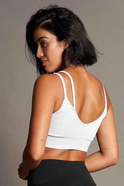 Blues Bra in White-Bras-Shop Clothing Sustainable Recycled Yoga Leggings Women On-line Barcelona Believe Athletics Sustainable Recycled Yoga Clothes