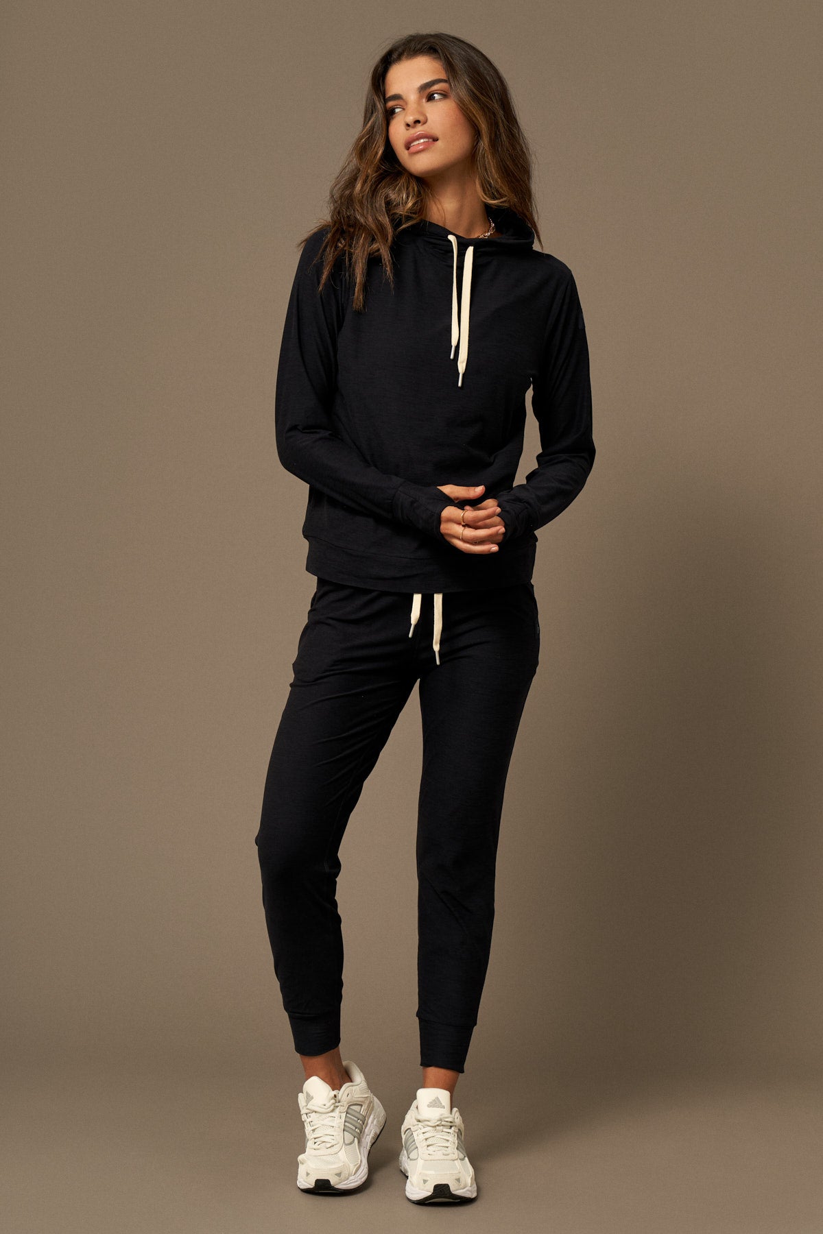 Breeze Hoodie in Navy-Sweatshirts-Shop Sustainable Recycled Yoga Leggings Women's Clothing On-line Barcelona Believe Athletics Sustainable Recycled Yoga Clothes