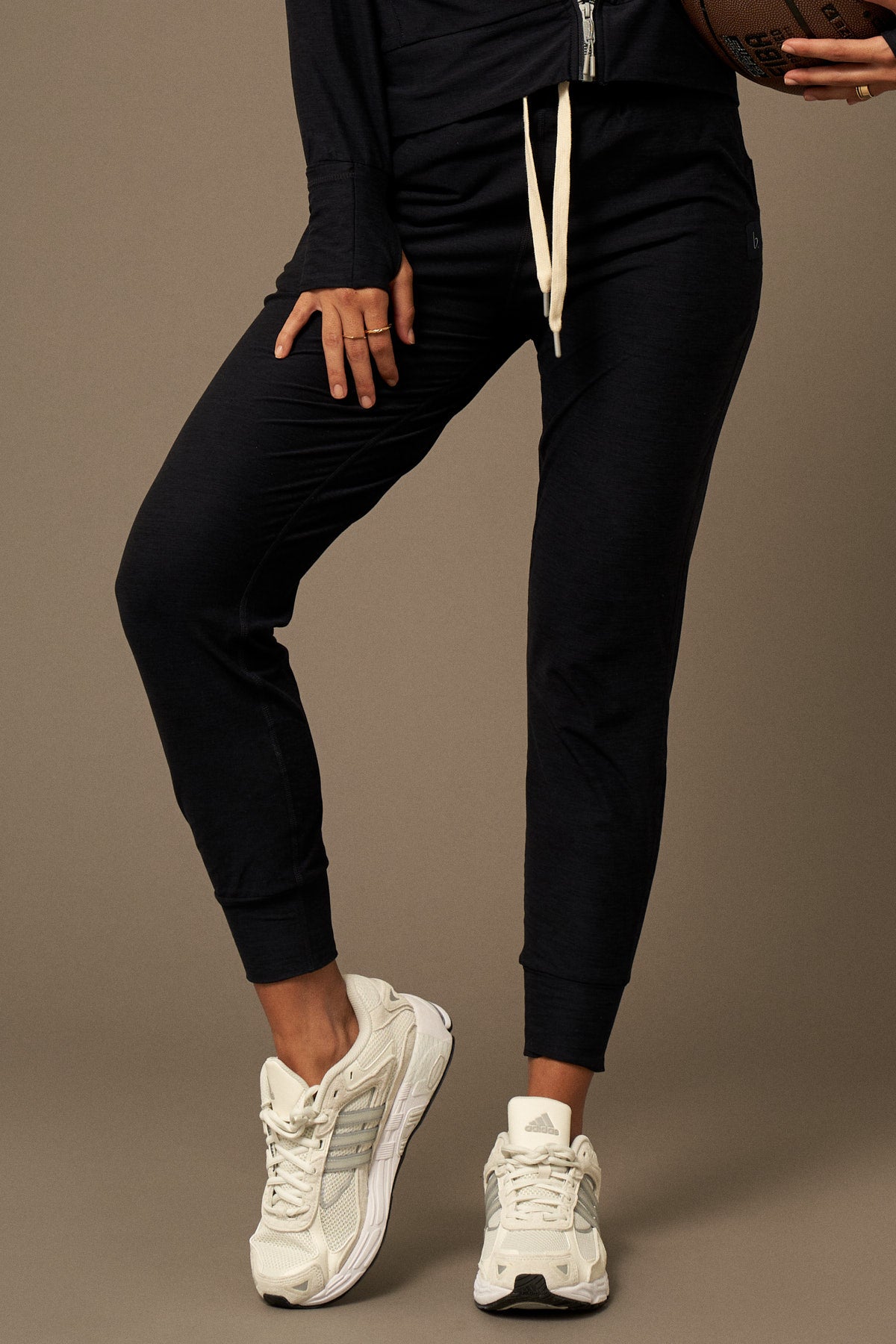 Lounge Jogger in Navy-Joggers-Store Clothing Sustainable Recycled Yoga Leggings Women's On-line Barcelona Believe Athletics Sustainable Recycled Yoga Clothes