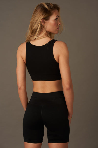 Rainbow Bra in Black-Bras-Shop Clothing Sustainable Recycled Yoga Leggings Women's On-line Barcelona Believe Athletics Sustainable Recycled Yoga Clothes